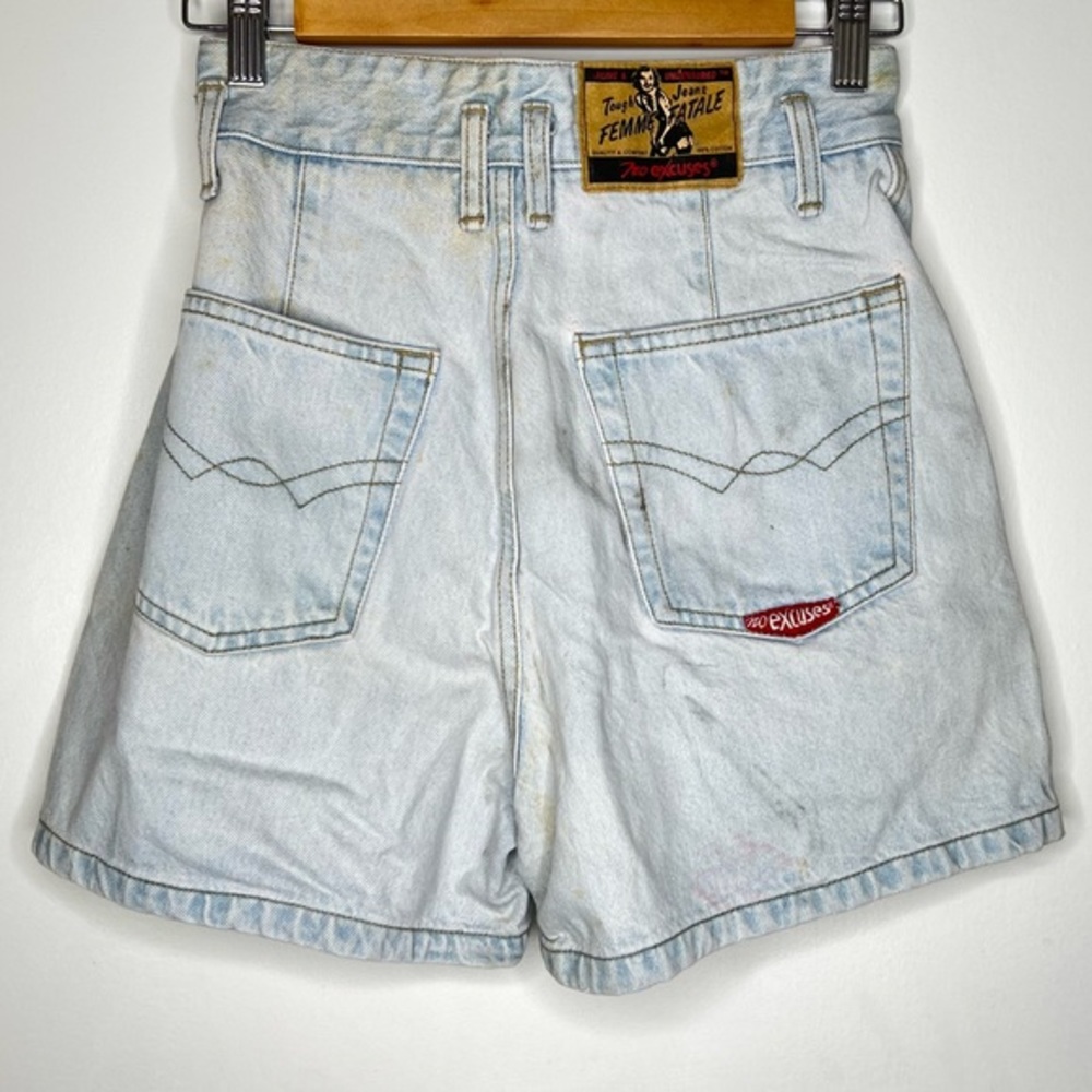 Vintage 90s Femme Fatale no excuses high waist jean shorts